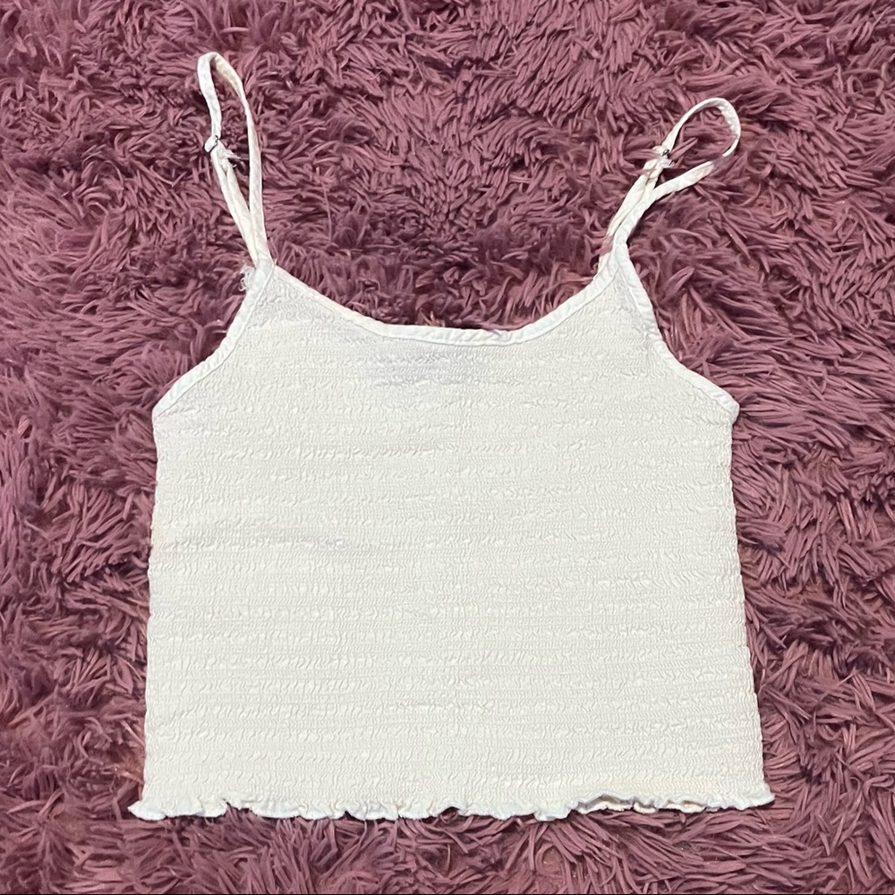 brandy melville baby pink ribbed tank top